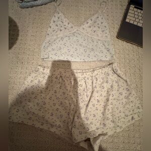 Aeropostale floral PJ set